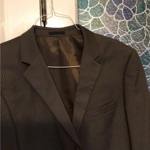 Men’s size 42 regular Brown pinstripe suit